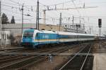 183 003 f�hrt mit Alex 37976 am 14.03.2009 in Regensburg ...