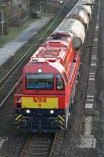 Neuser Eisenbahn Lok 9 am 18.3.09 in Duisburg-Entenfang  ...