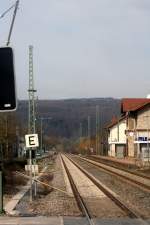 Bahnhof Mauer in Richtung ...  Klaus-Henning Kluge 21.03.2009