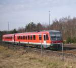 Die BR628 598-5 bei ...  Tobias-Maverick Neumann 21.03.2009