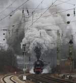 41 018 macht mit DPE 92986 am Heimeranplatz m�chtig Dampf! ...