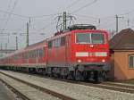 Lok 111 066 f�hrt ...  Gerold H�rnig 22.03.2009