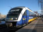 Ein Desiro der M�rkischen Regiobahn wartet in Brandenburg HBF auf ...