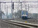 Der SNCF Triebzug 330 kommt am 01.03.09 aus Nancy und ...