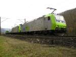 Re 485 014 und 007 mit Rezessions-Hangartner bei Gelterkinden am ...