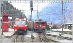 Kr�ftemessen in Thusis? Ge 4/4 III 646 Sta.Maria/Val M�stair �berholt ...