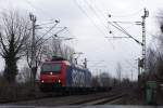 482 032-0 mit Containerzug ...  Gilbert Coletti 26.03.2009
