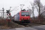 482 033-8 mit Containerzug ...  Gilbert Coletti 27.03.2009