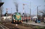 Kostrzyn/K�strin (Polen), 25.03.2009, Diesellok ...  Reinhard Zabel 27.03.2009