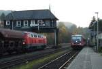 Br�gge (Westf.) mit seinen alten Formsignalen.
SEV zwischen Br�gge und L�denscheid. ...