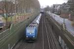 185 521-2 mit Kesselwagenzug ...  Gilbert Coletti 29.03.2009