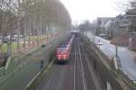 151 010-6 + 151 xxx-x mit Kohlezug in D�sseldorf Am ...