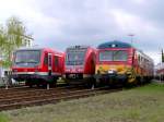 Triebwagen aus 3 Generationen ...  Joachim R�ckgauer 29.03.2009