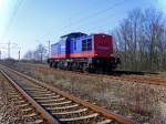 Eine Diesellok der Firma RailTransport auf der S-Bahn Strecke Halle-Leipzig ... Eine Diesellok der Firma RailTransport auf der S-Bahn Strecke Halle-Leipzig ...
