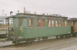Losnitzgrundbahn SDG / DR - Historischer Personenwagen 286 im Bahnhofsareal von Radebeul im Nov.2004