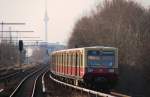 S-Bahn Berlin Berlin, 31.03.2009, S9 nach Pichelsberg verl�sst den S-Bahnhof Pl�nterwald