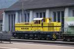 Dieselloks AM 847843-9 der Baufirma C. Vanoli aufgenommen am 31.03.2009 in Erstfeld.