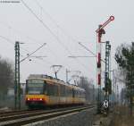 stadtbahn-karlsruhe-hier-nur-die-s-bahnen 889 und 912 als S4 nach Achern am Esig Forchheim 22.3.09