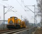 BR 203 203 308-2 mit Gleisstopfexpress gen S�den  in Forchheim 22.3.09