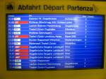 Zugzielanzeiger Am heutigen Tage geht die 2.Doppelspur Pf�ffikon SZ-Chur in Betrieb (Am Walensse hat man einen dreispurigen Tunnel gebaut...). Zur grossen Er�ffnung fahren um 15.41 gleich vier EC's Parallel nach Chur.