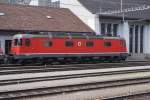 Re 6/6 11640 steht am 28.3.09 in Erstfeld.  ...