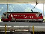 e-loks-ge-4-4-iii RhB Ge 4/4 III (Glacier on Tour) im Bahnhof Disentis, 29. Juni 2008