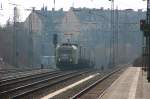 br-185-private 185 152 am 21.03.09 mit dem KLV-Zug 42144 von M�nchen Ost zum Rostocker Seehafen am Heimeranplatz