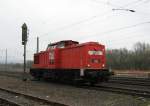 Lok 102 der MEG bei Rangierfahrten im Bahnhof Eschwege West. ...