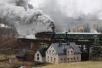 58 311 mu� unter gr��ter Kraftanstrengung den Zug mit 50 ...