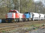 Veolia 1728 und Veolia 1725 am 2.4.09 in Ratingen-Lintorf  ...
