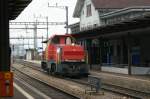 Am 841029-2 durchf�hrt den Bahnhof Erstfeld am 31.03.2009.  ...