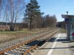 Neue Gleisanlage in Wendisch-Rietz
Aufgenommen am 2.April 2009  ...