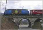 Ge 4/4 III 652 Vaz/Obervaz erreicht in K�rze Reichenau-Tamins und ...