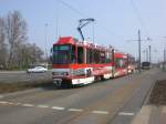 Stra�enbahnlinie 2 nach Jessener ...  Alex 07.04.2009