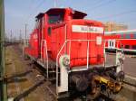 BR 363 146-2 stand am 07.04.2009 in Hannover Hbf.und wartet ...