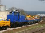 ESG2 (ex 365 108)im Gleisvorfeld des Bahnhof Bietigheim Bissingen ...