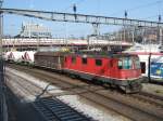 SBB-Cargo: Re 4/4 3 11352 (ex. SOB) verl�sst am 9.4.09 ...