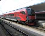�BB Railjet Steuerwagen mit der Aufschrift Spirit of Munich aufgenommen ...