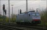186 144 steht abgestellt im Rheydter Gbf 10.4.2009  ...