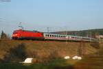IC2371 Schwarzwald (Hamburg Altona-Konstanz) mit Schublok 101 106-3 am km ...