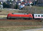 Mein erster Mitzieherversuch:101 023-2 ...  Andreas Hackenjos 11.04.2009
