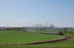 br-52--kriegslok-52-drg-dr-db--nicht-052-db- 52 8195 bei Gebenbach am 11.04.2009 (Strecke Amberg-Schnaittenbach)