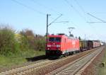 185 268-0 Railion DB Logistics am 10.04.2009 kurz vor V�hrum ...