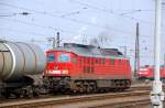 232 529 hat sich am 04.04.09 von ihrem G�terzug abgesetzt... ...