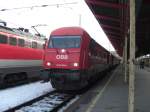 Der Herkules 2016 063-6 am 25. Februar im Salzburger Hauptbahnhof
kurz ...