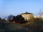 41 1144-9 durchf�hrt mit ihrem Sonderzug in der letzten Abendsonne ...