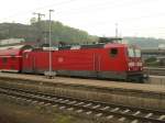 BR 143 263-2 wartet ...  Uwe W�stenhagen 13.04.2009