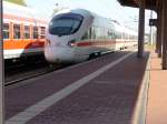 13.04.2009: Ein ICE-3, bis jetzt der erste im Raum Gifhorn, ...