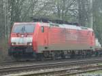 189 072-2 f�hrt mit Aufschrift GZ1000 durch Ratingen-Lintorf  ...