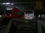 RE nach N�rnberg Hbf und ICE 3 im M�nchener Hbf, ...